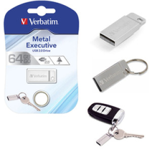 Verbatim USB2.0 Store'n'Go Metal Executive 64GB, srebrni